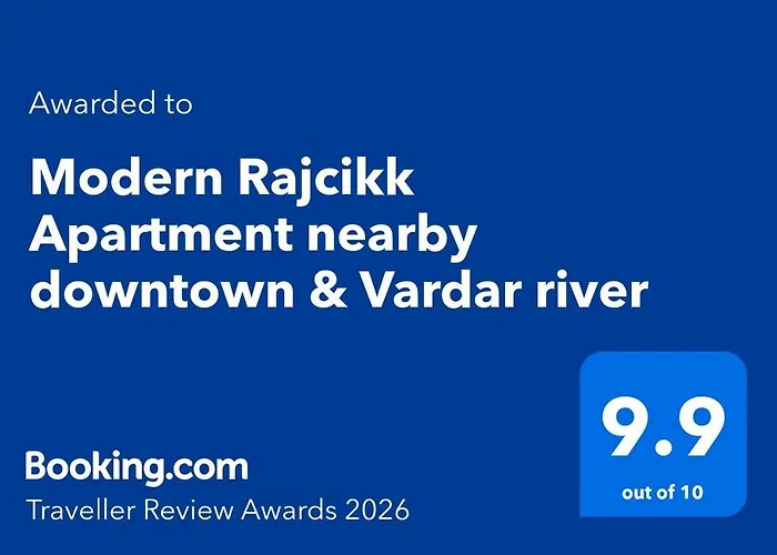 Modern Rajcikk Nearby Downtown & Vardar River Apartman Szkopje